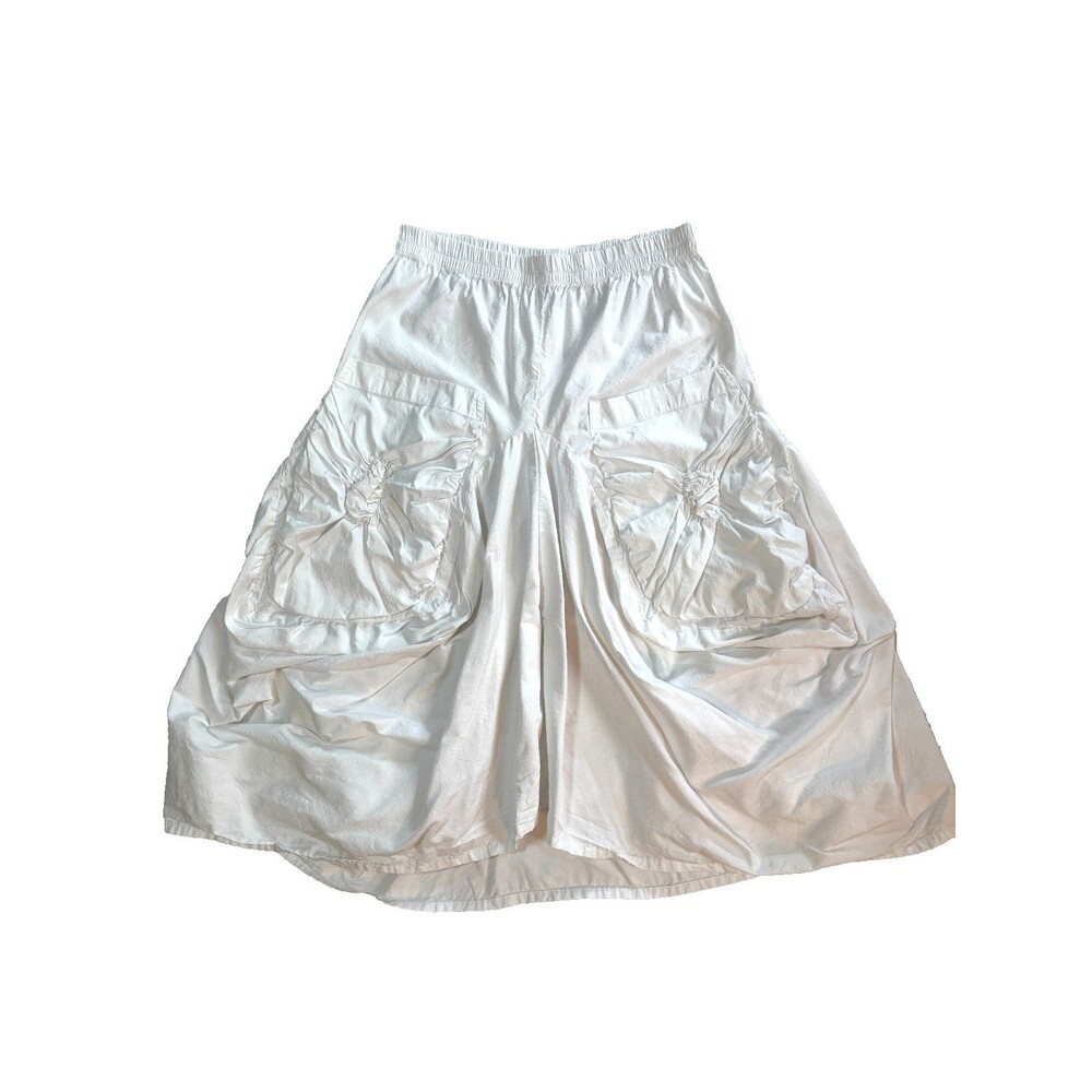 Dress To Kill Jane Mohr Womens Size 2 White Parachute Cargo Harem Skirt Pockets